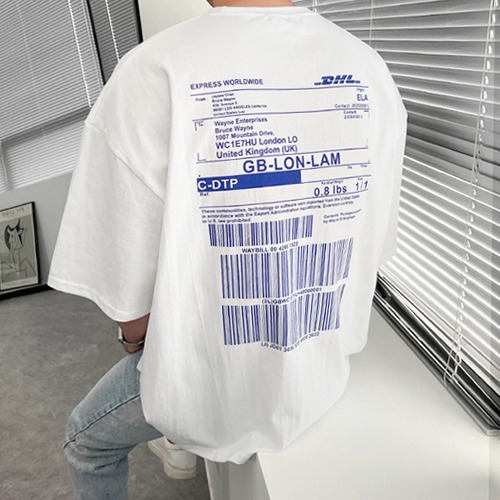 DHL 오버핏 박스 티셔츠